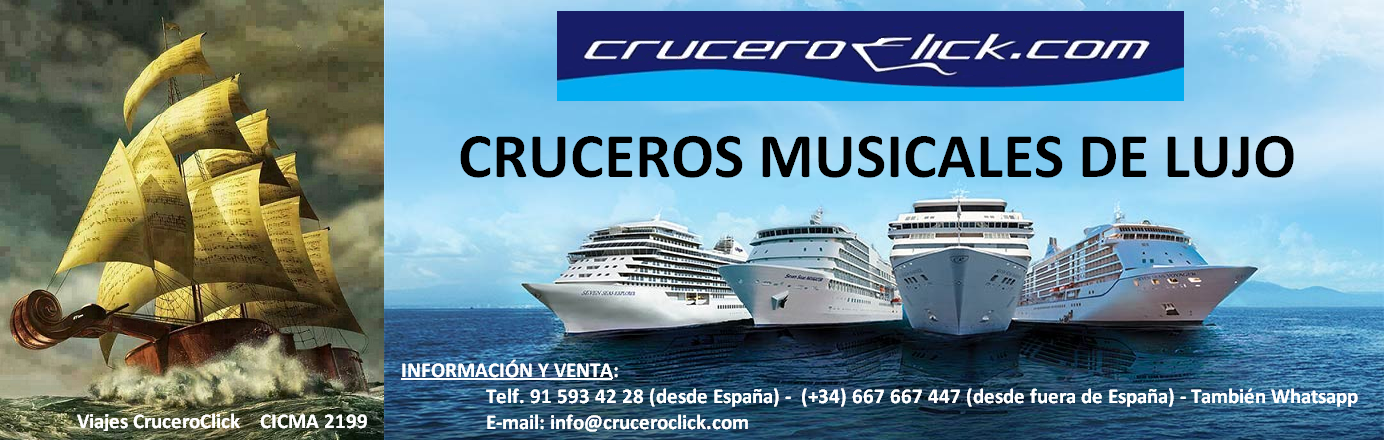 LOs mejores CRUCEROS MUSICALES sólo con CRUCEROCLICK.COM CRUCEROS MUSICALES CRUCEROS FILARMONICA DE VIENA CRUCEROS ARTE CRUCEROS CONCIERTOS